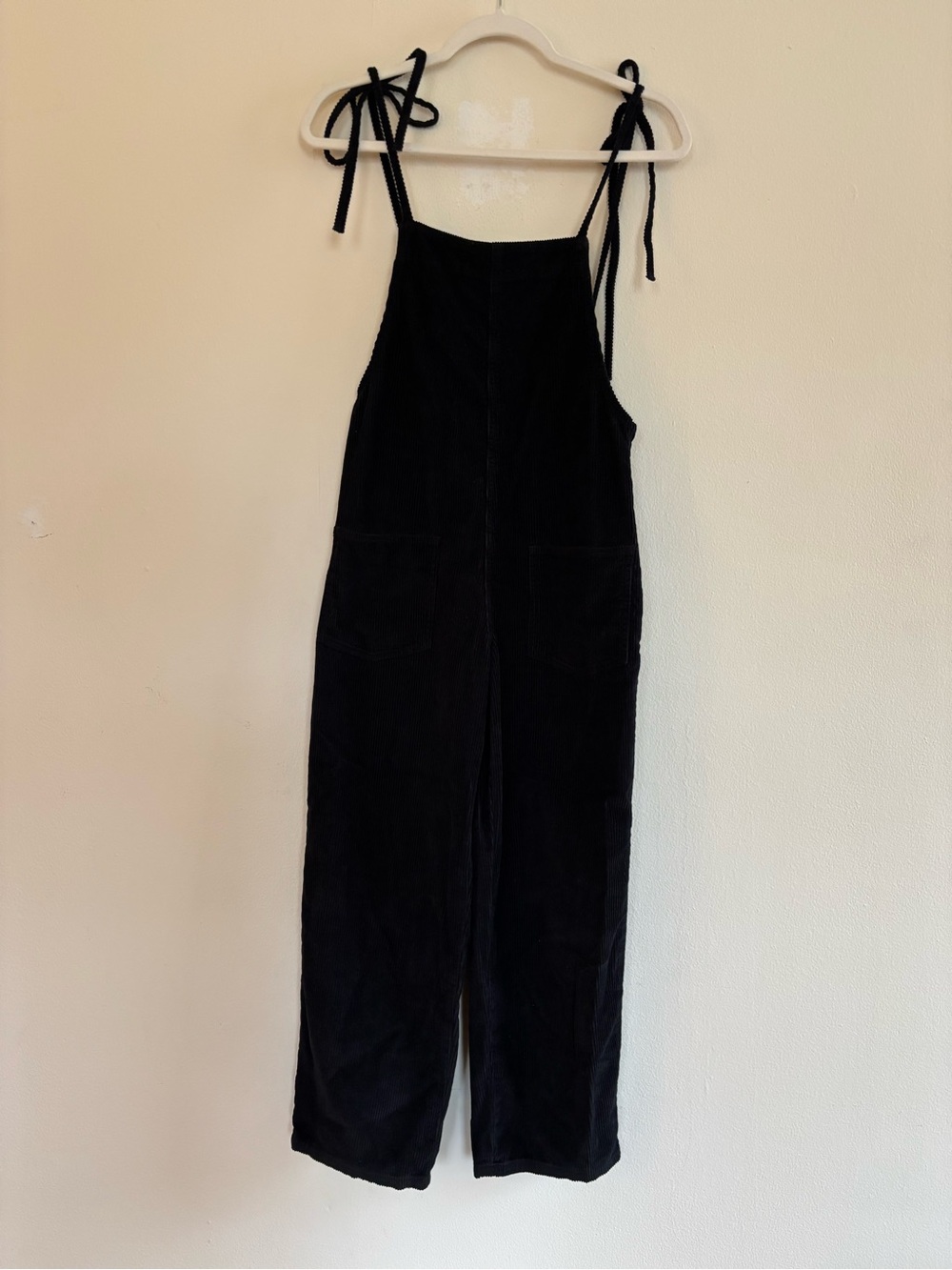 BDG Black Corduroy Overalls